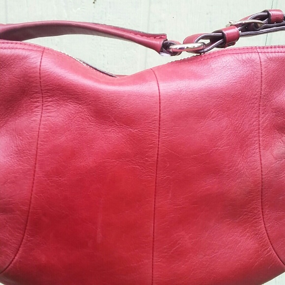 Authentic Red Coach Purse - Picture 3 of 5